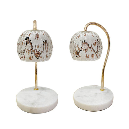 Japanese Style Creative Glass Sphere 1-Light Melting Wax Table Lamp