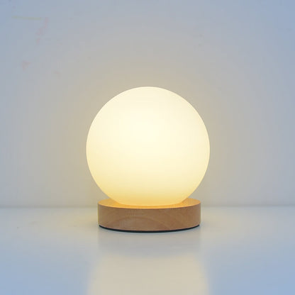 Modern Minimalist Round USB Rechargeable LED Table Lamp