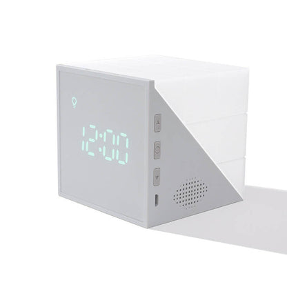 Kreative Rubik's Cube Clock LED Night Light USB Smart Lamp