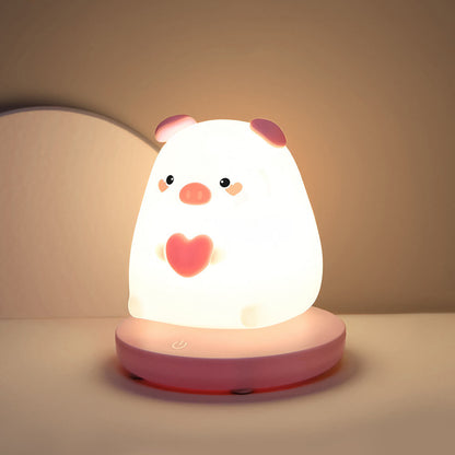 Kreative Silikon Animal USB Rechargeable Night Lamp Table Lamp