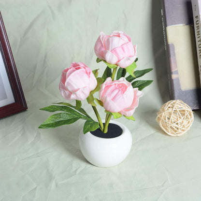 Modern Creative Simulation Tulip Peony LED Table Lamp