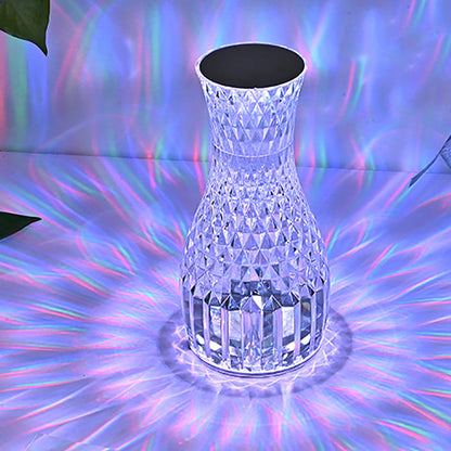 Moderne Art Deco Acrylic Bottle Design USB LED Table Lamp