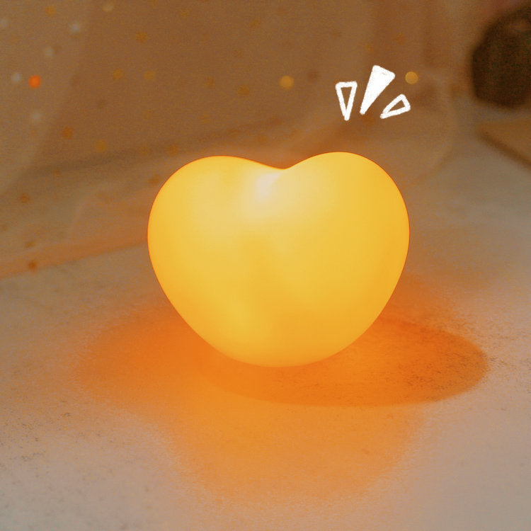Moderne Silicone Creative Heart LED Night Light Table Lamp