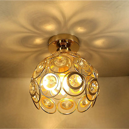 Fancy Gold Luxury Ball Hallway Ceiling Light - Modern Design