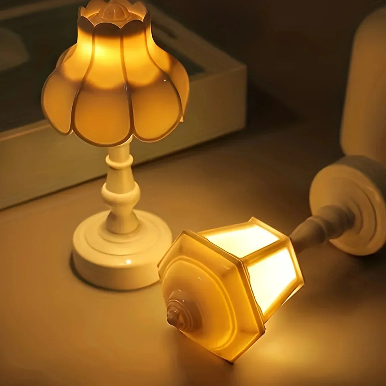 LED Rechargeable Table Lamp with Unique Design – Modern Home Lighting