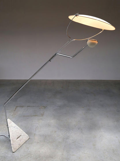 Salocchi Marble Floor Lamp with LED and Modern Design