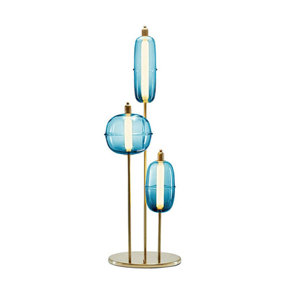 Sanfu Floor Lamp - Elegant LED Indoor Lighting, Gold Finish