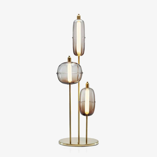 Sanfu Floor Lamp - Elegant LED Indoor Lighting, Gold Finish