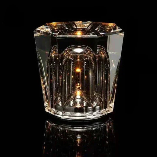 Elegant Crystal Table Lamp for Restaurant and Bar – Dimmable LED
