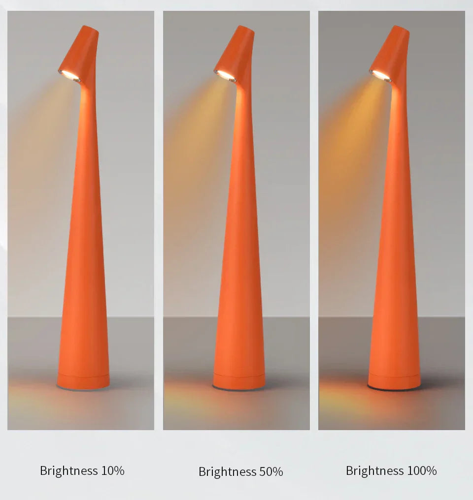 Minimalist Nightstand Lamp with Touch Control LED Light