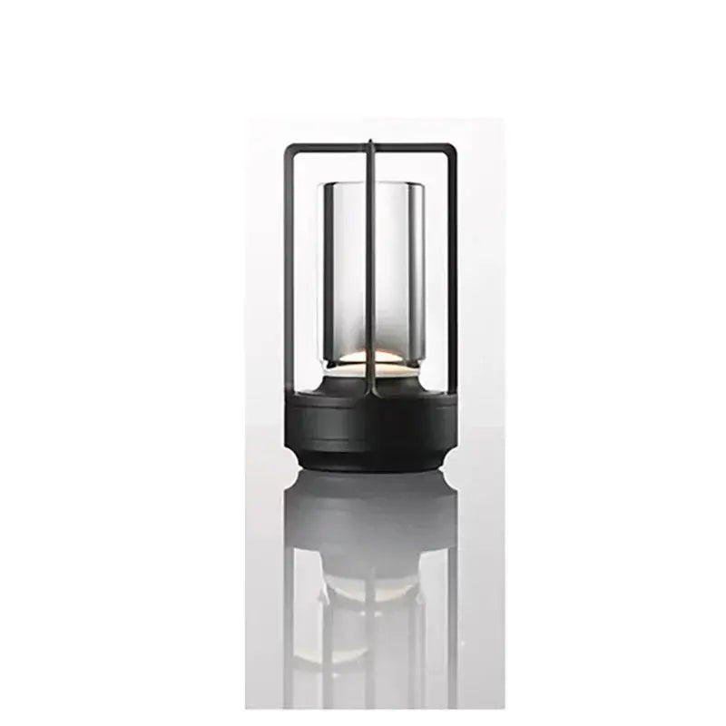 Chic and Modern Table Lamp - Stylish Metal and Glass Design