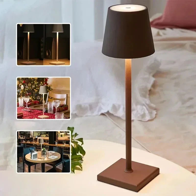 Elegant Portable USB LED Lamp for Hotels - Dimmable Design