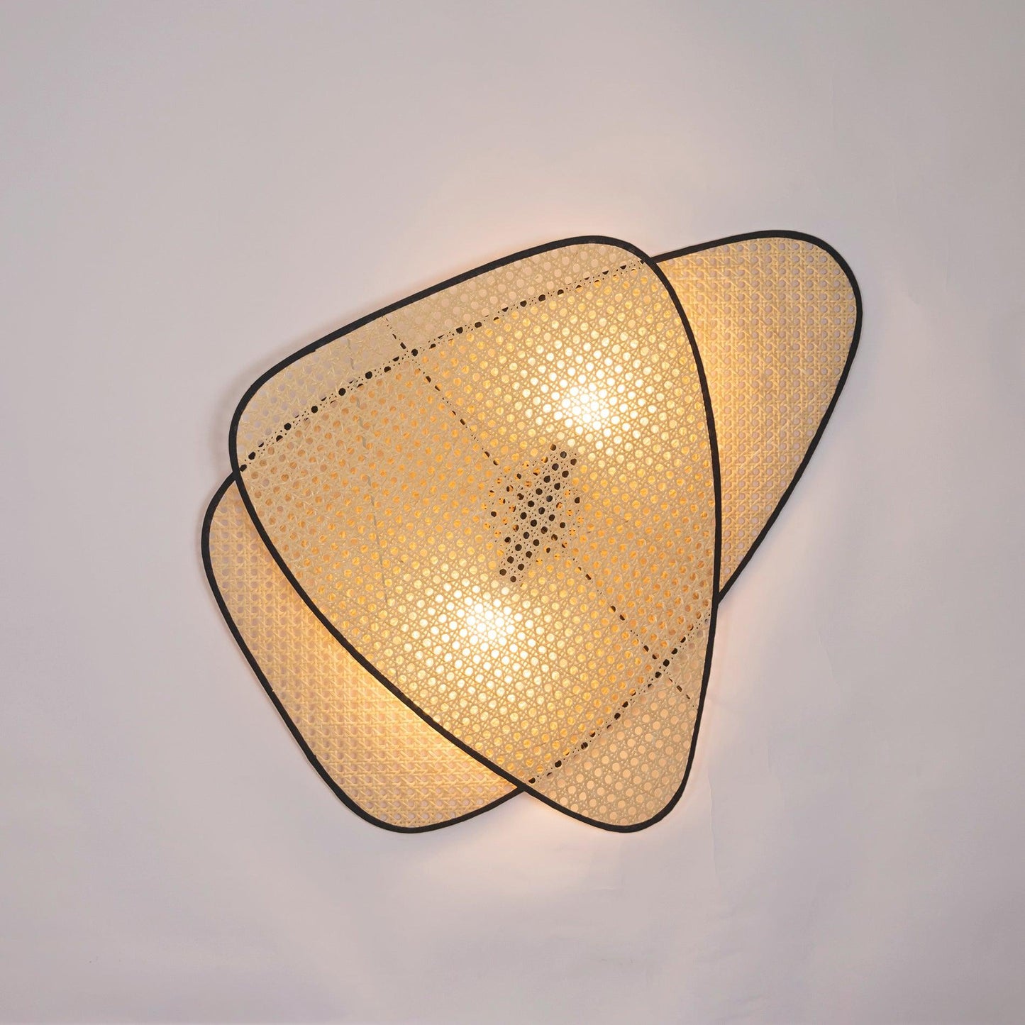 Screen Cannage Sconce Light - Vintage Bamboo Wall Fixture