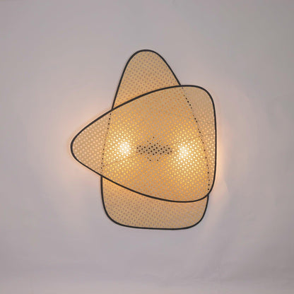 Screen Cannage Sconce Light - Vintage Bamboo Wall Fixture