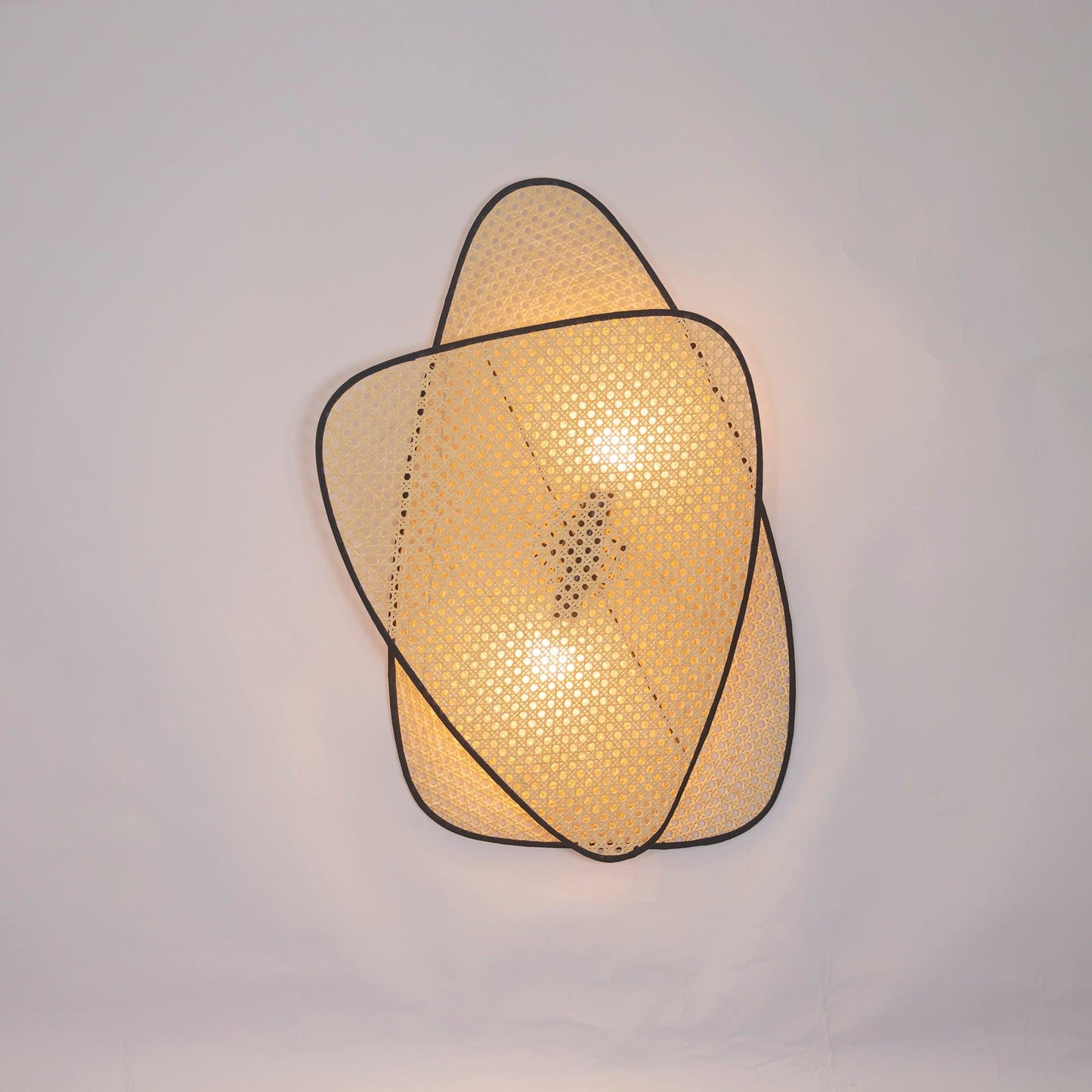 Screen Cannage Sconce Light - Vintage Bamboo Wall Fixture