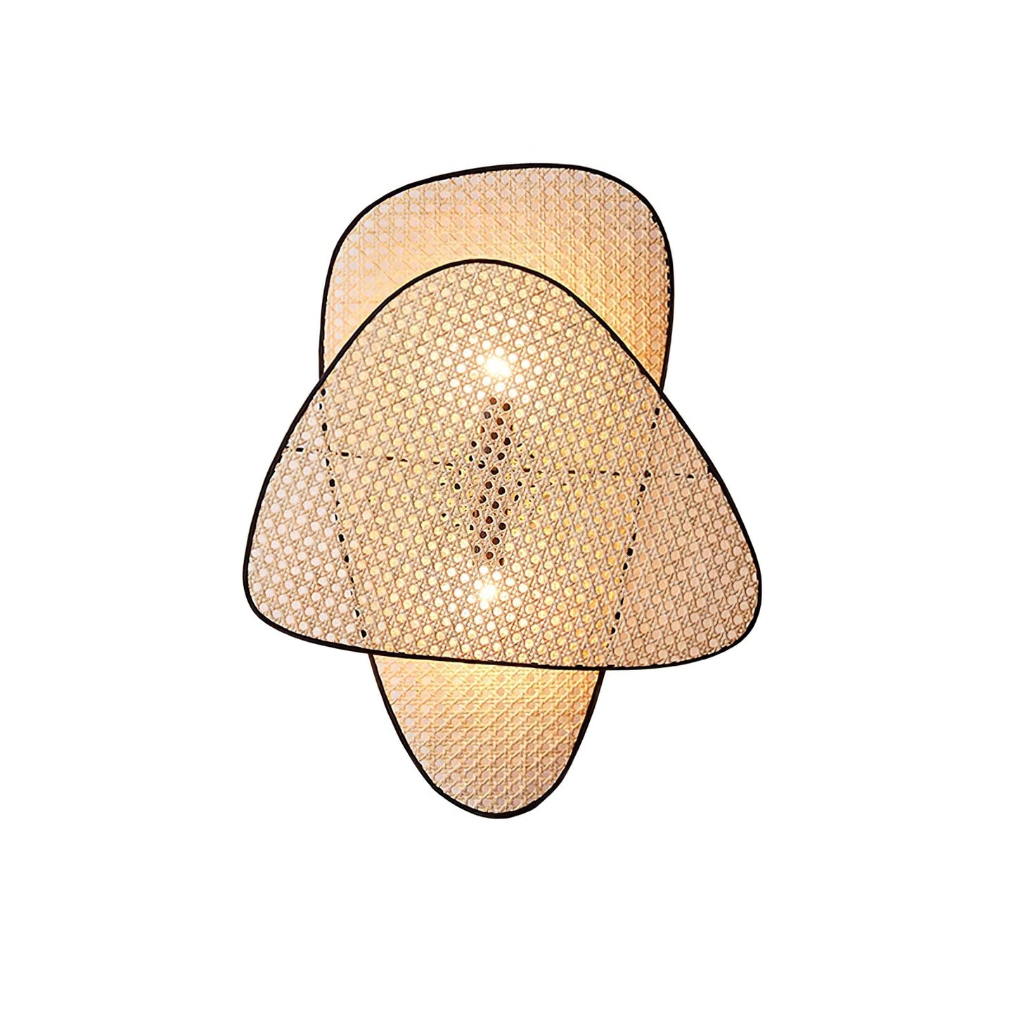 Screen Cannage Sconce Light - Vintage Bamboo Wall Fixture