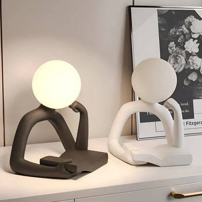 Refined Designer Table Lamp – Modern Art with Mood Lighting