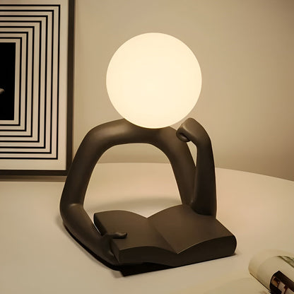 Refined Designer Table Lamp – Modern Art with Mood Lighting
