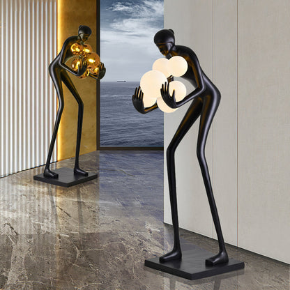 Sentinel Sculpture Floor Lamp - Elegant LED Lighting Decor