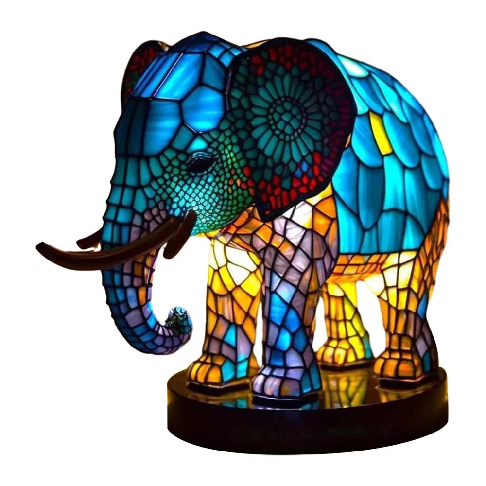 3D Glass Animal Lamp Decorative Night Light for Home