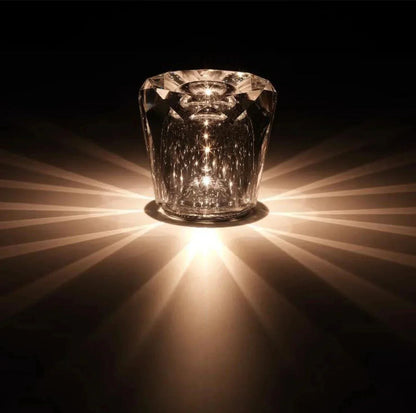 Elegant Crystal Table Lamp for Restaurant and Bar – Dimmable LED