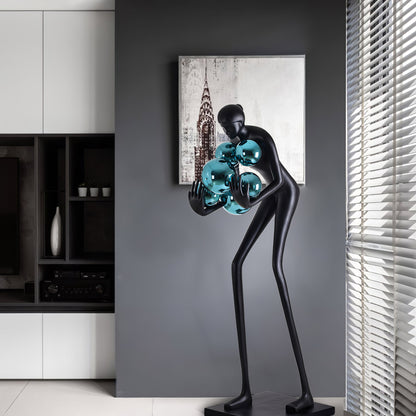 Sentinel Sculpture Floor Lamp - Elegant LED Lighting Decor