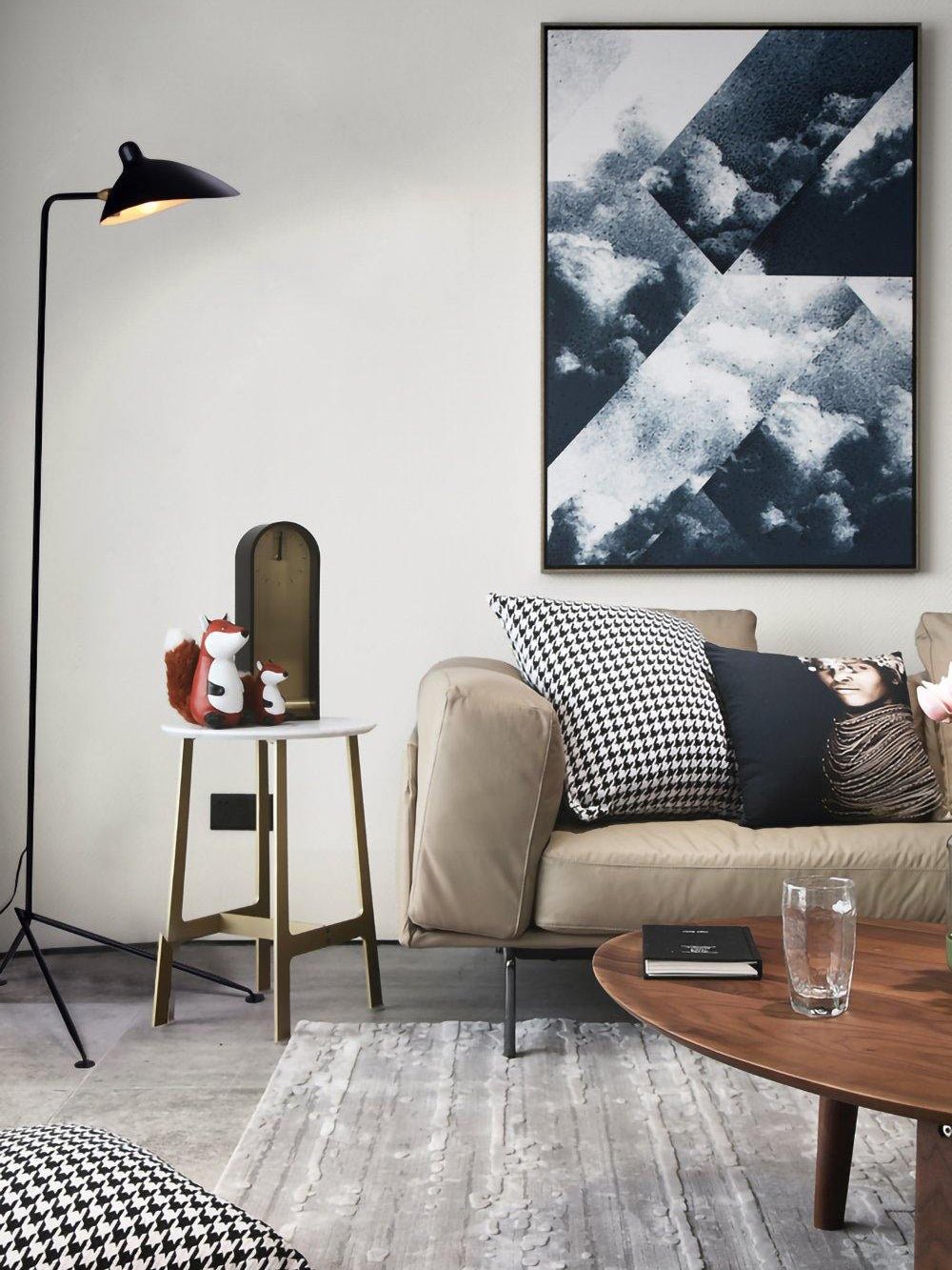 Serge Mouille Floor Lamp Three-Arm LED Indoor Lighting