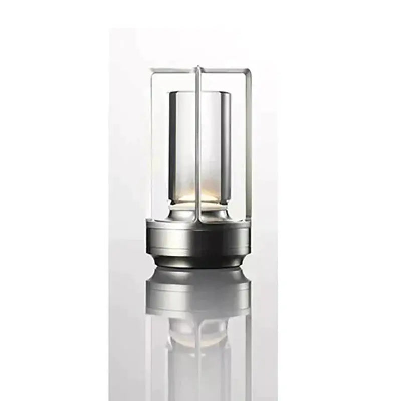 Chic and Modern Table Lamp - Stylish Metal and Glass Design