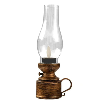 Retro Hanging Lantern - LED Vintage Style for Indoor Outdoor Use