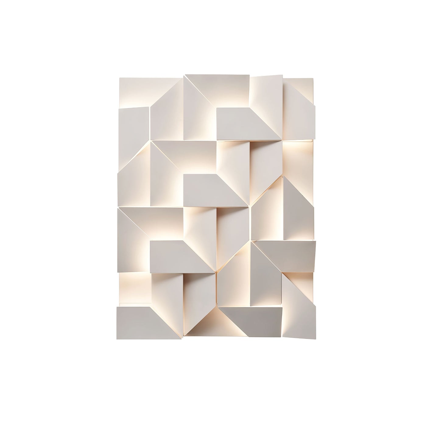 Shadows Grand Plug-in Sconce LED Wall Light - White Metal