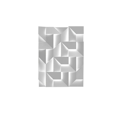 Shadows Grand Plug-in Sconce LED Wall Light - White Metal