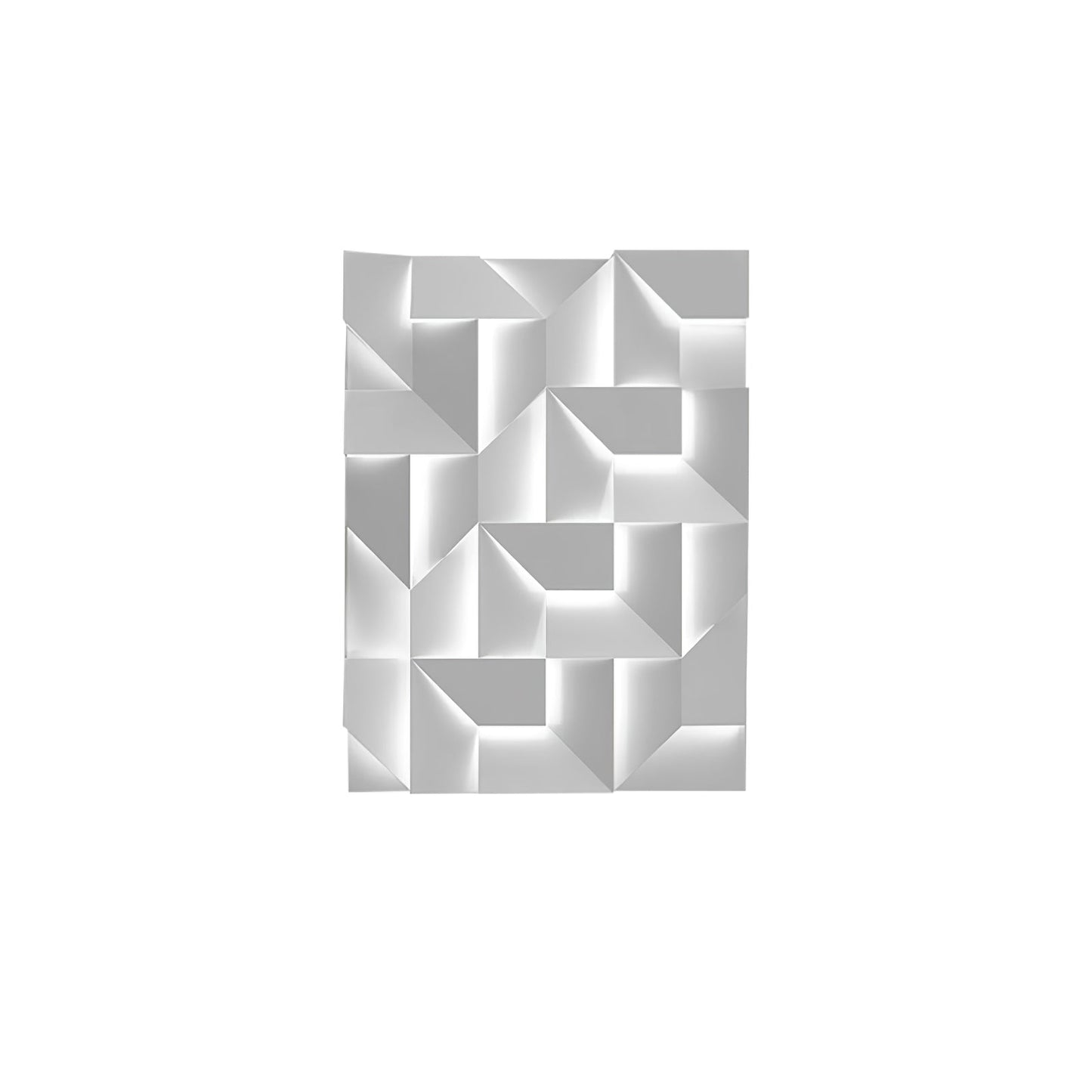 Shadows Grand Plug-in Sconce LED Wall Light - White Metal