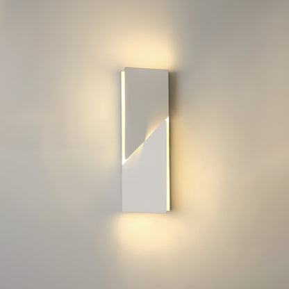 Shadows Grand Plug-in Sconce LED Wall Light - White Metal