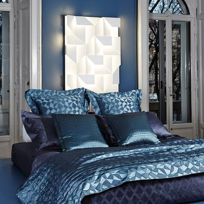 Shadows Grand Plug-in Sconce LED Wall Light - White Metal