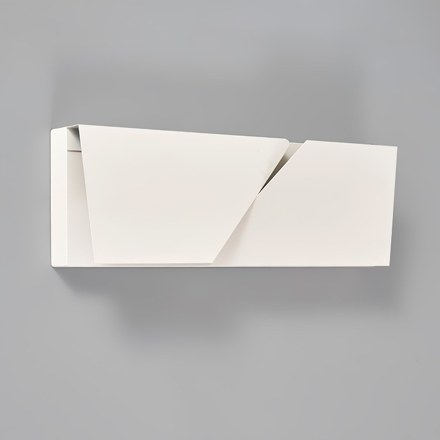 Shadows Grand Plug-in Sconce LED Wall Light - White Metal