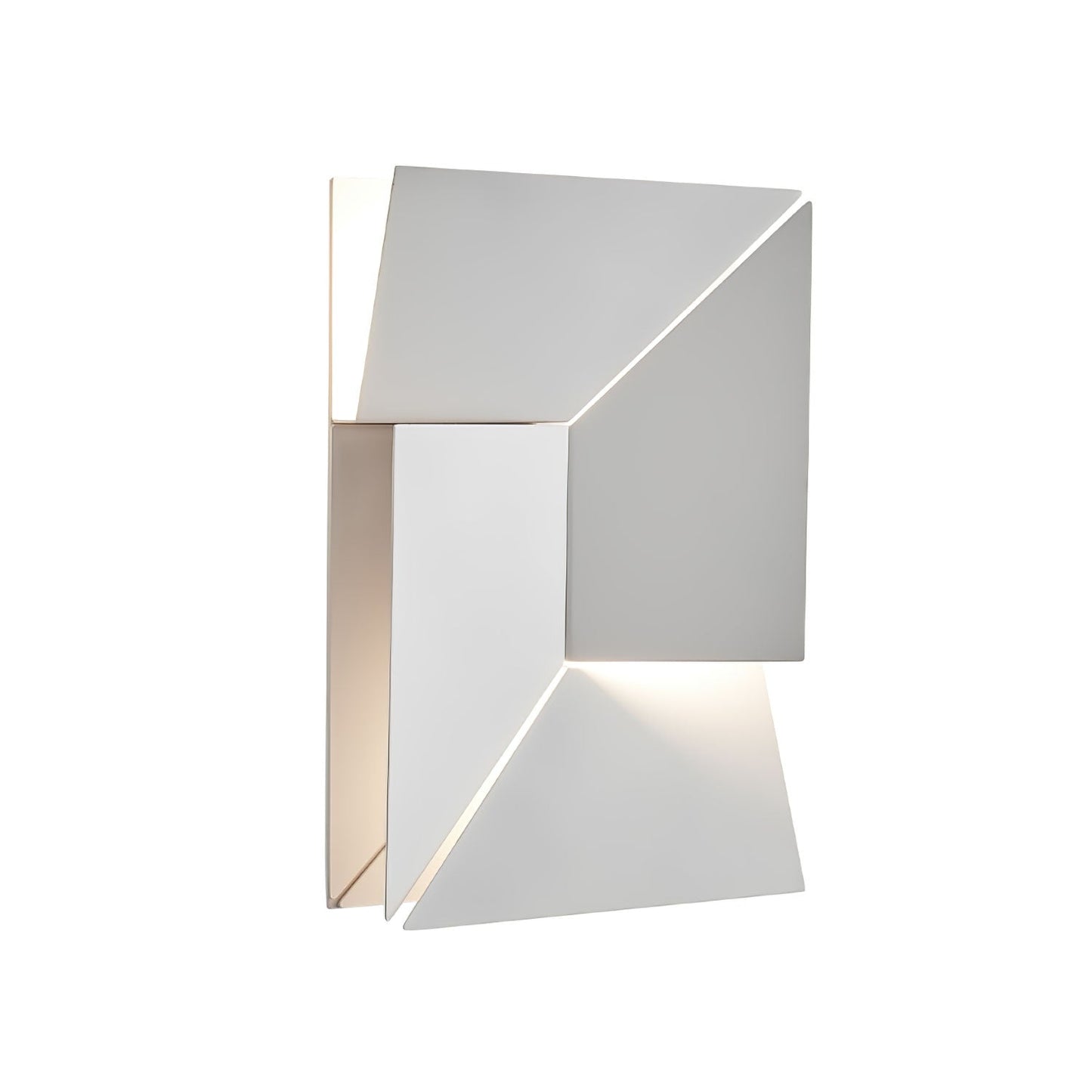 Shadows Grand Plug-in Sconce LED Wall Light - White Metal