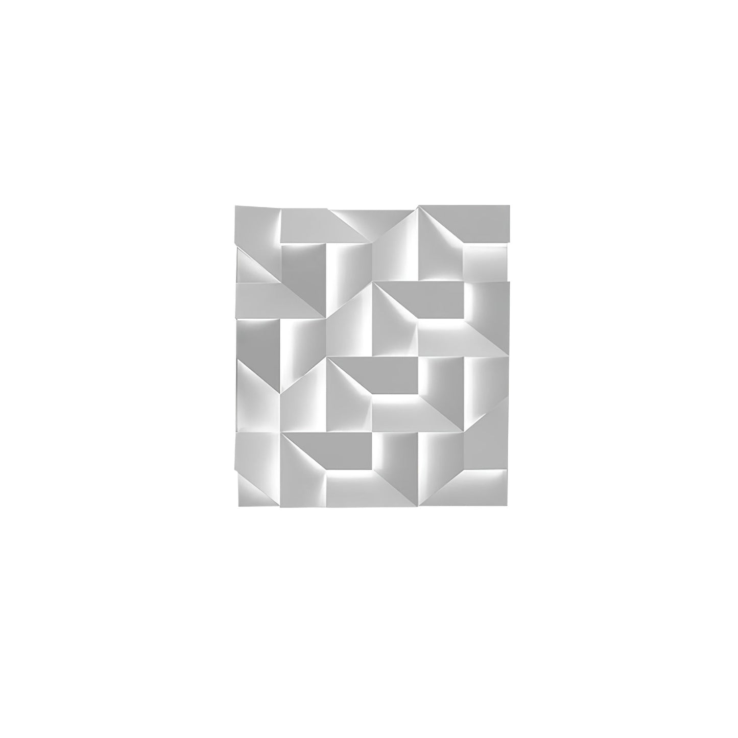 Shadows Grand Plug-in Sconce LED Wall Light - White Metal
