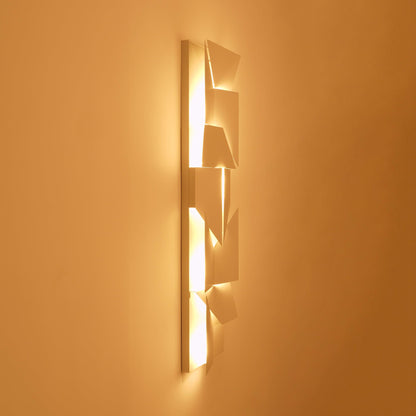 Shadows Grand Plug-in Sconce LED Wall Light - White Metal