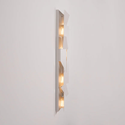 Shadows Grand Plug-in Sconce LED Wall Light - White Metal