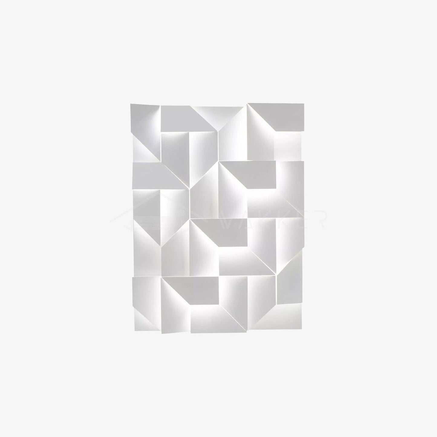 Shadows Grand Plug-in Sconce LED Wall Light - White Metal