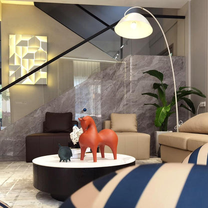 Shadows Grand Plug-in Sconce LED Wall Light - White Metal
