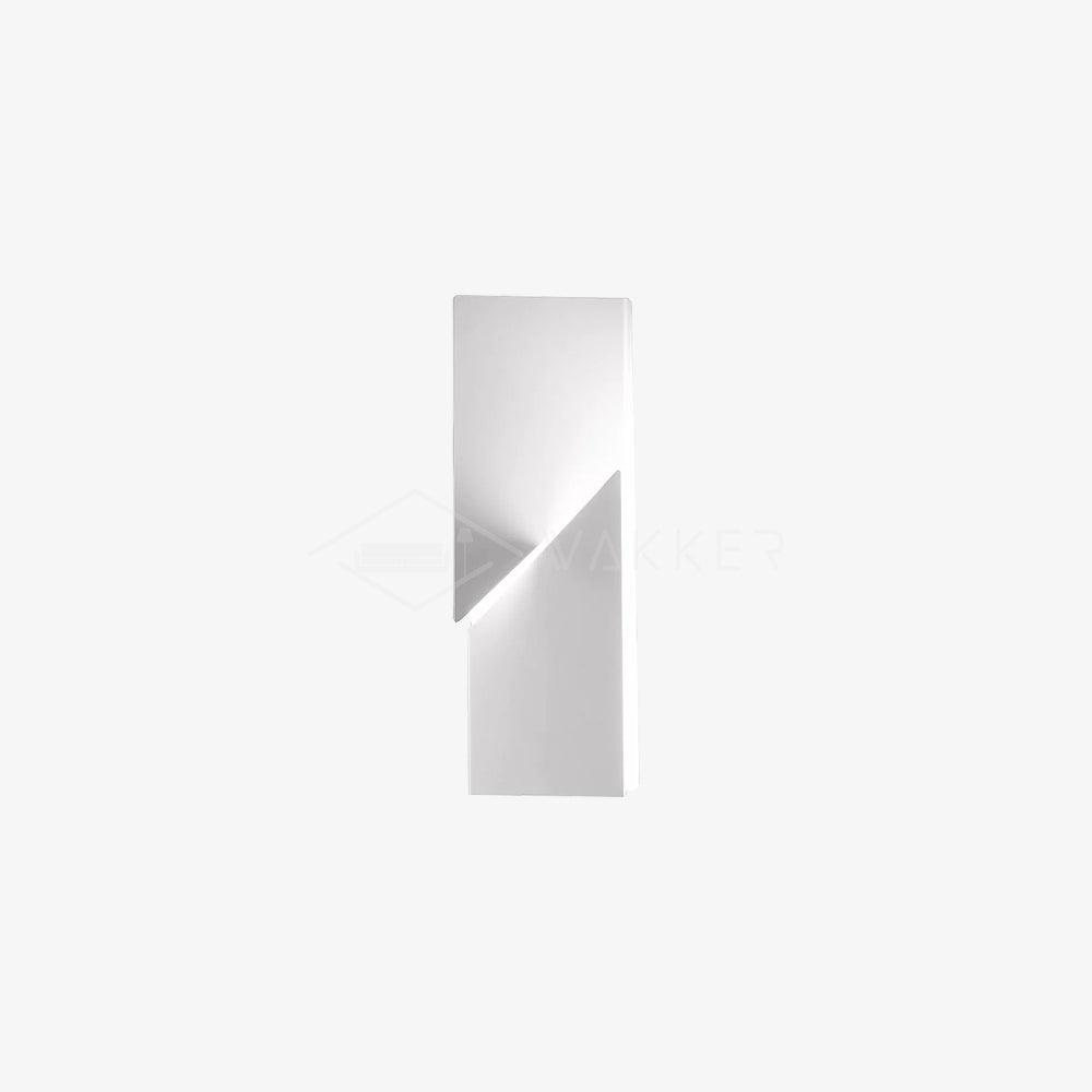 Shadows Grand Plug-in Sconce LED Wall Light - White Metal
