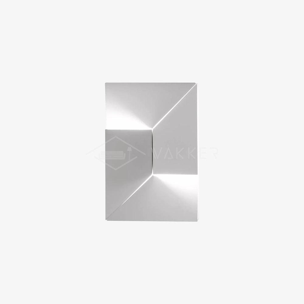 Shadows Grand Plug-in Sconce LED Wall Light - White Metal