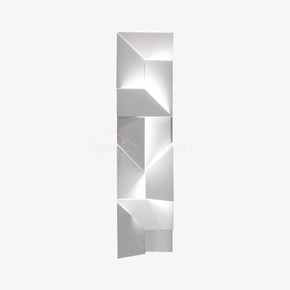 Shadows Grand Plug-in Sconce LED Wall Light - White Metal