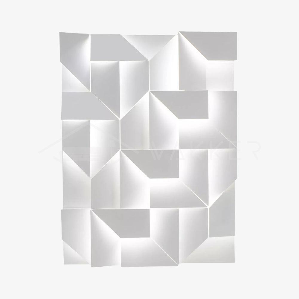 Shadows Grand Plug-in Sconce LED Wall Light - White Metal