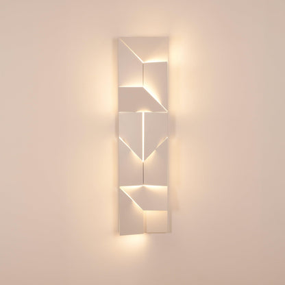 Shadows Grand Plug-in Sconce LED Wall Light - White Metal