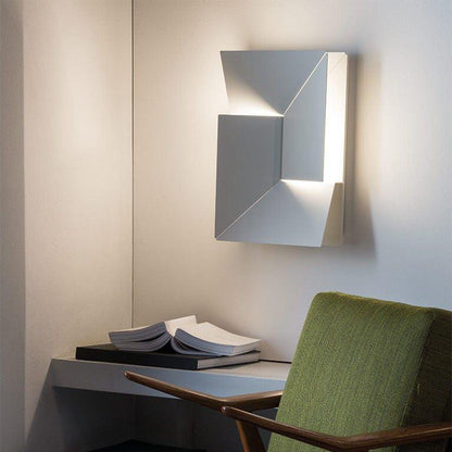 Shadows Grand Plug-in Sconce LED Wall Light - White Metal