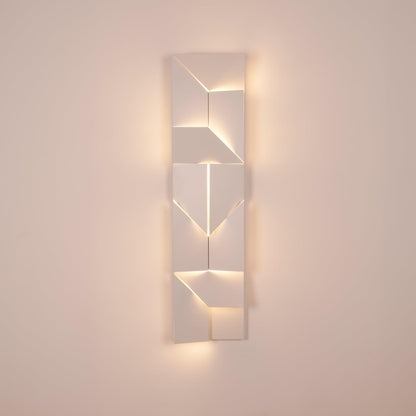 Shadows Grand Plug-in Sconce LED Wall Light - White Metal