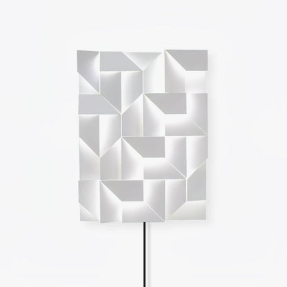 Shadows Grand Plug-in Sconce LED Wall Light - White Metal