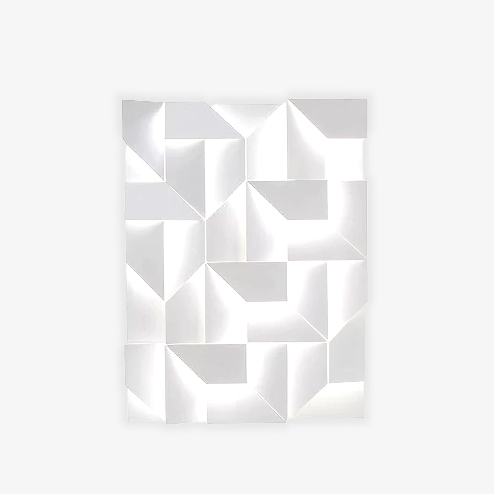Shadows Grand Plug-in Sconce LED Wall Light - White Metal
